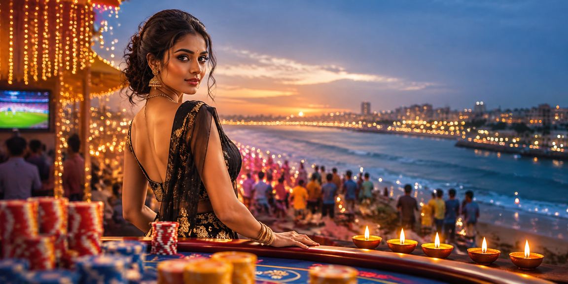 Indian player enjoying Andar Bahar card game in casino setting